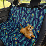 Peacock Feather Pattern Print Pet Car Back Seat Cover