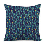 Peacock Feather Pattern Print Pillow Cover