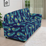 Peacock Feather Pattern Print Sofa Cover