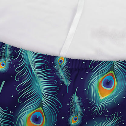 Peacock Feather Pattern Print Sofa Cover