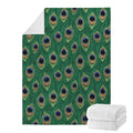 Peacock Tail Pattern Print Blanket