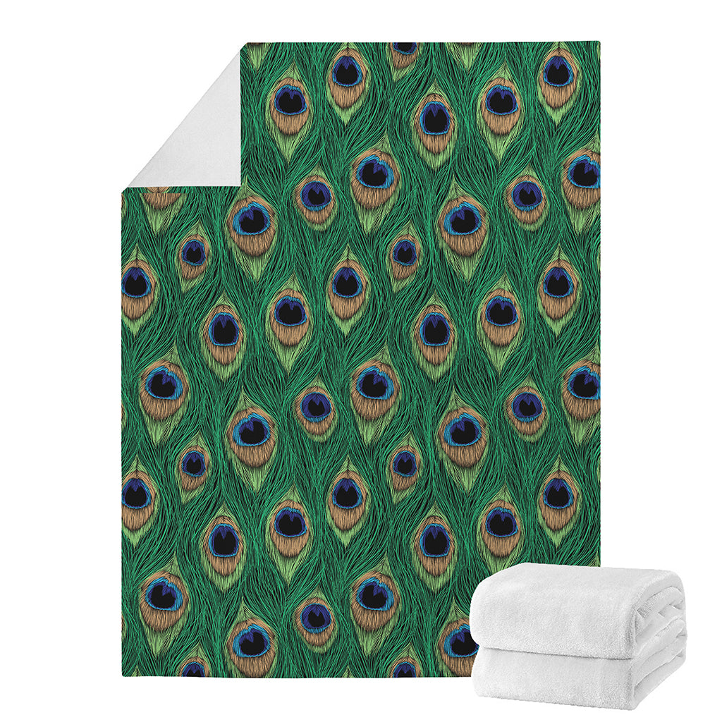 Peacock Tail Pattern Print Blanket