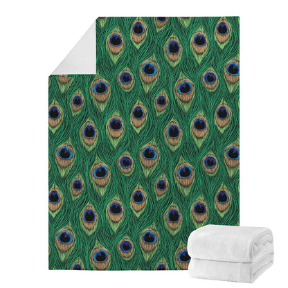 Peacock Tail Pattern Print Blanket