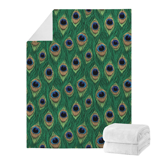 Peacock Tail Pattern Print Blanket