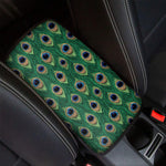Peacock Tail Pattern Print Car Center Console Cover
