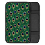 Peacock Tail Pattern Print Car Center Console Cover