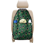 Peacock Tail Pattern Print Car Seat Organizers