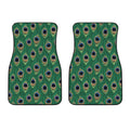 Peacock Tail Pattern Print Front Car Floor Mats