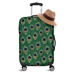 Peacock Tail Pattern Print Luggage Cover