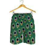 Peacock Tail Pattern Print Men's Shorts