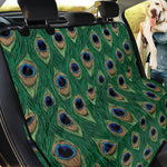 Peacock Tail Pattern Print Pet Car Back Seat Cover