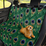 Peacock Tail Pattern Print Pet Car Back Seat Cover