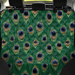 Peacock Tail Pattern Print Pet Car Back Seat Cover