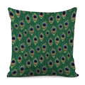 Peacock Tail Pattern Print Pillow Cover