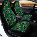 Peacock Tail Pattern Print Universal Fit Car Seat Covers