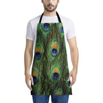 Peacock Tail Print Apron