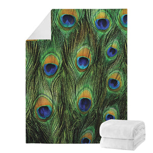 Peacock Tail Print Blanket