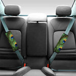 Peacock Tail Print Car Seat Belt Covers