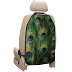 Peacock Tail Print Car Seat Organizers