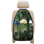 Peacock Tail Print Car Seat Organizers