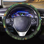 Peacock Tail Print Car Steering Wheel Cover