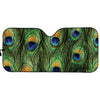 Peacock Tail Print Car Sun Shade