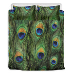 Peacock Tail Print Duvet Cover Bedding Set