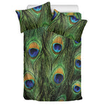 Peacock Tail Print Duvet Cover Bedding Set