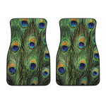 Peacock Tail Print Front Car Floor Mats