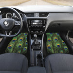 Peacock Tail Print Front Car Floor Mats