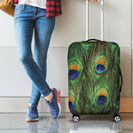 Peacock Tail Print Luggage Cover