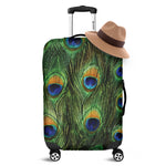 Peacock Tail Print Luggage Cover