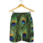 Peacock Tail Print Men's Shorts