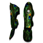 Peacock Tail Print Muay Thai Shin Guard