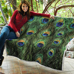 Peacock Tail Print Quilt