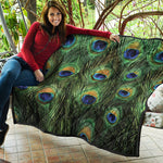 Peacock Tail Print Quilt