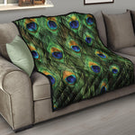 Peacock Tail Print Quilt