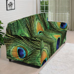 Peacock Tail Print Sofa Cover