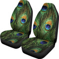 Peacock Tail Print Universal Fit Car Seat Covers