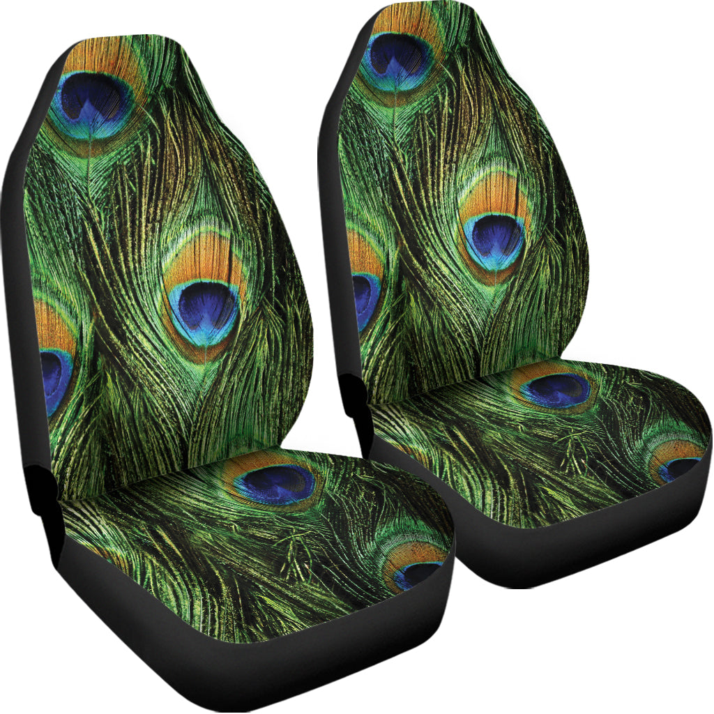 Peacock Tail Print Universal Fit Car Seat Covers