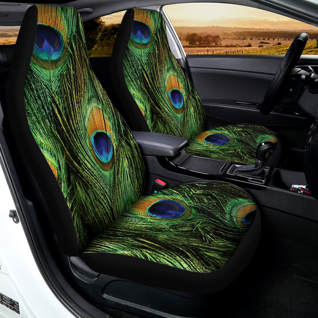 Peacock Tail Print Universal Fit Car Seat Covers