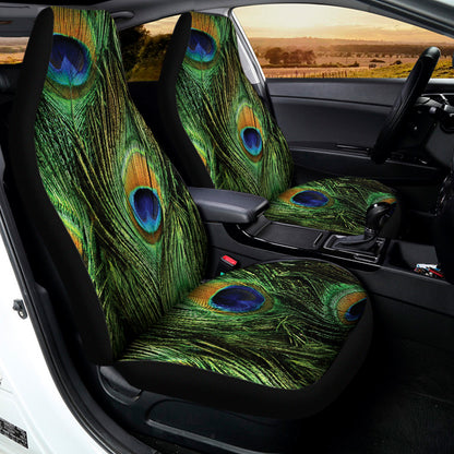 Peacock Tail Print Universal Fit Car Seat Covers