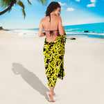 Peeled Banana Pattern Print Beach Sarong Wrap