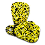 Peeled Banana Pattern Print Boxing Gloves