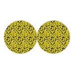 Peeled Banana Pattern Print Car Coasters