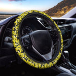 Peeled Banana Pattern Print Car Steering Wheel Cover