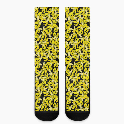 Peeled Banana Pattern Print Crew Socks