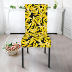 Peeled Banana Pattern Print Dining Chair Slipcover