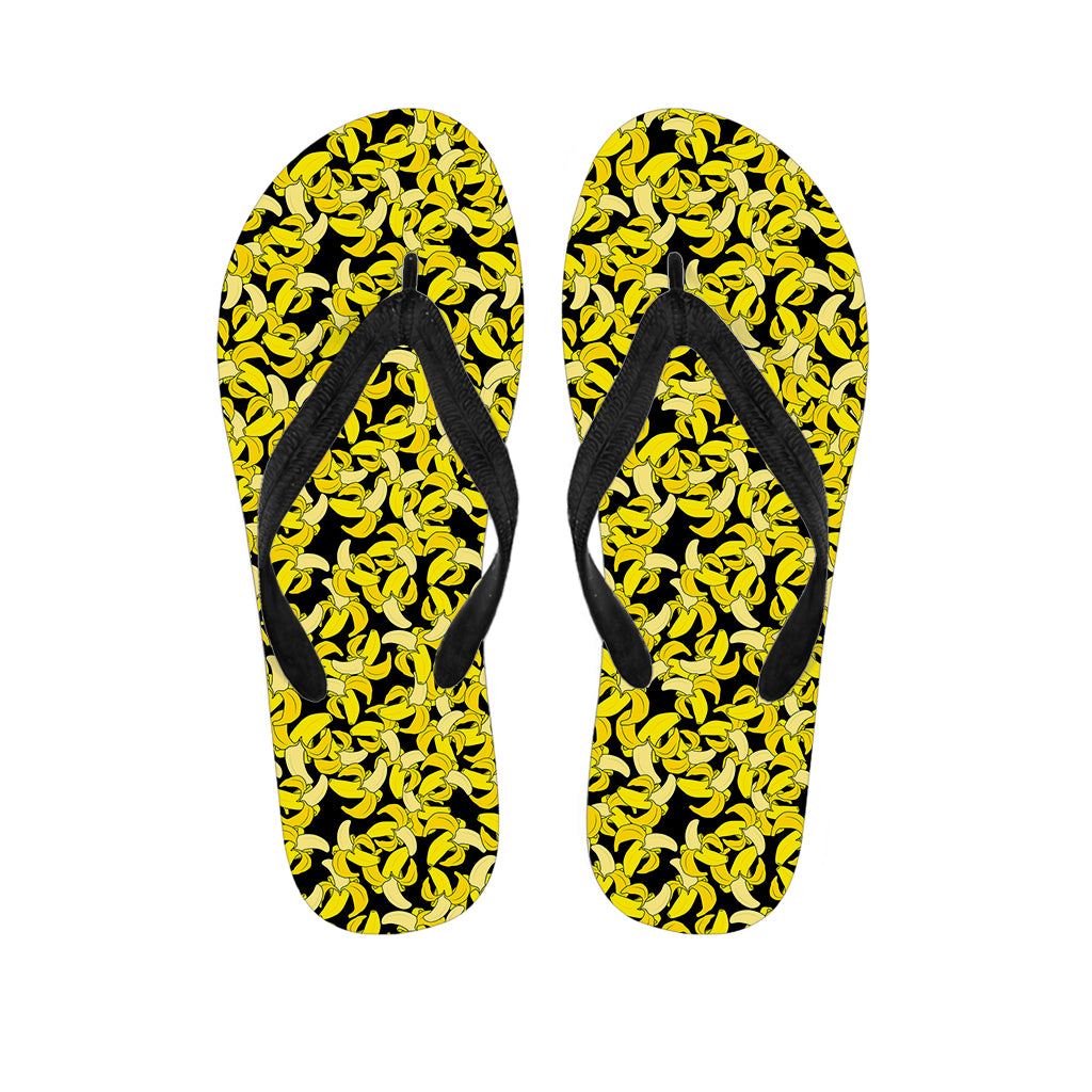 Peeled Banana Pattern Print Flip Flops