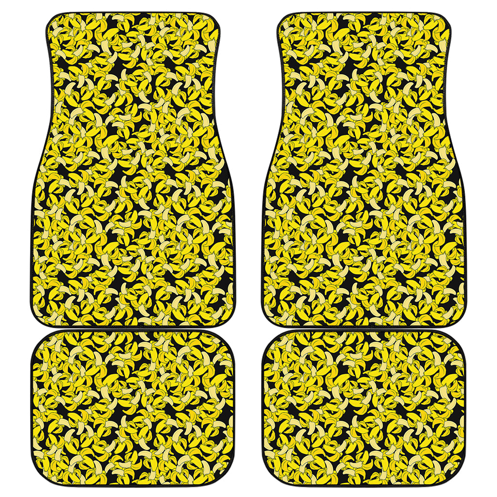 Peeled Banana Pattern Print Front and Back Car Floor Mats